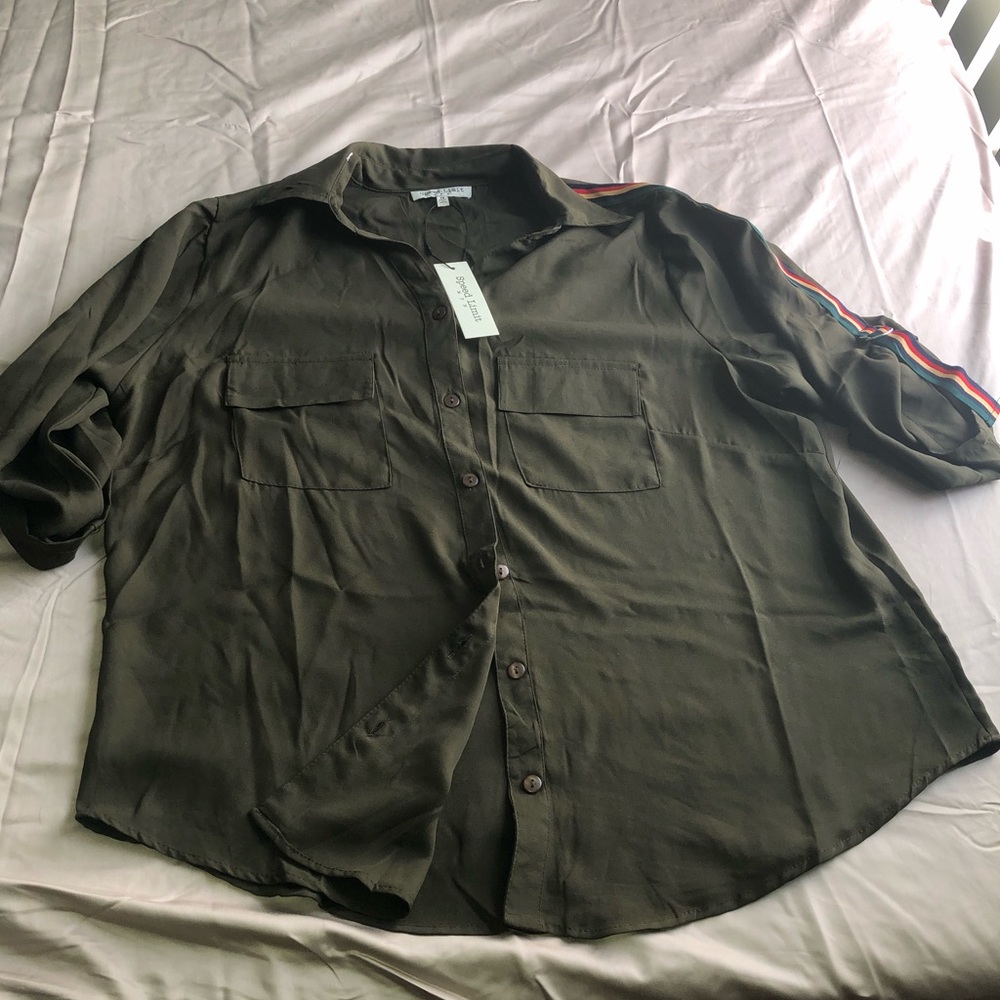 Military style blouse